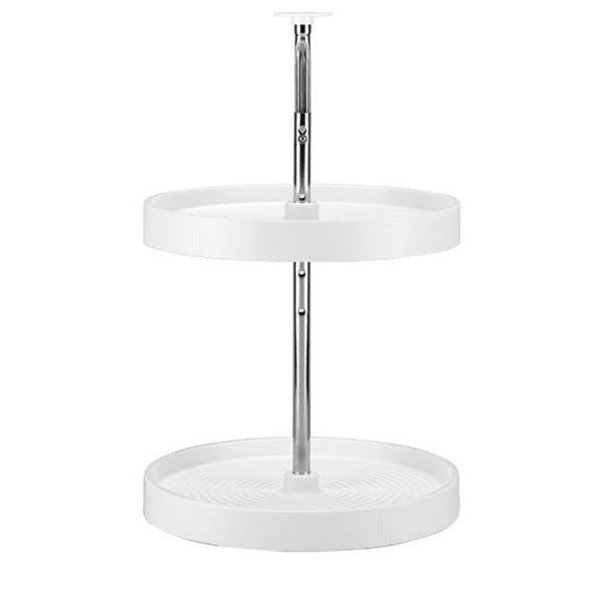 Made-To-Order Full Round Polymer Lazy Susan Set Almond - 18 in. MA1559136